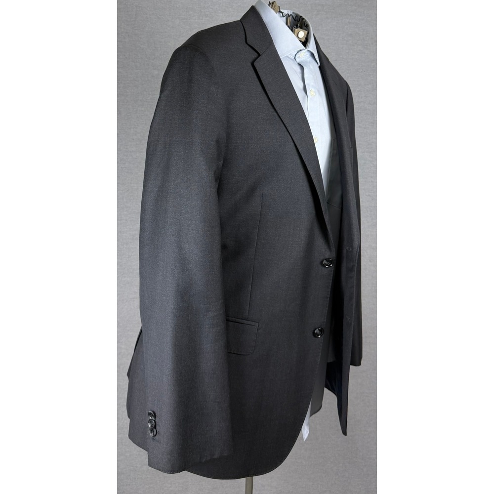 Suitsupply Napoli Blazer Charcoal Gray Vitale Barberis Canonico Wool 46R P2525I